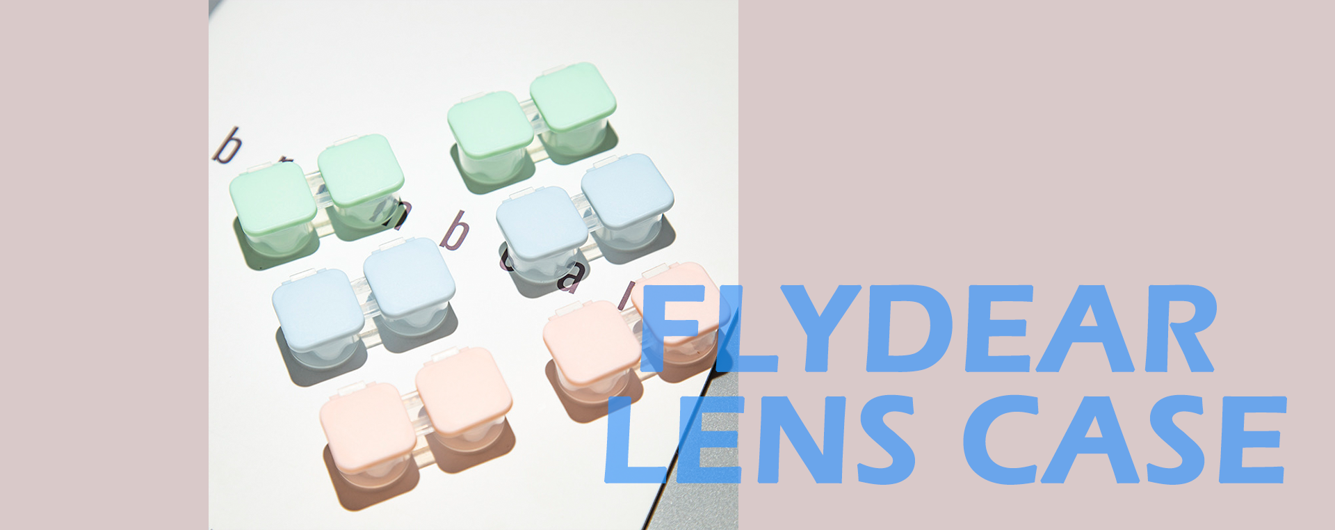 FlyDear Colored Contacts Lens Case 3 Pack