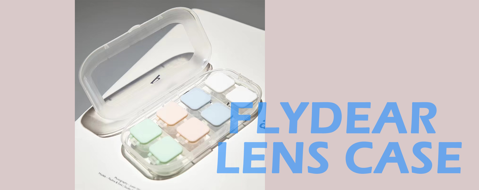 FlyDear Colored Contacts Lens Case 4 Pack