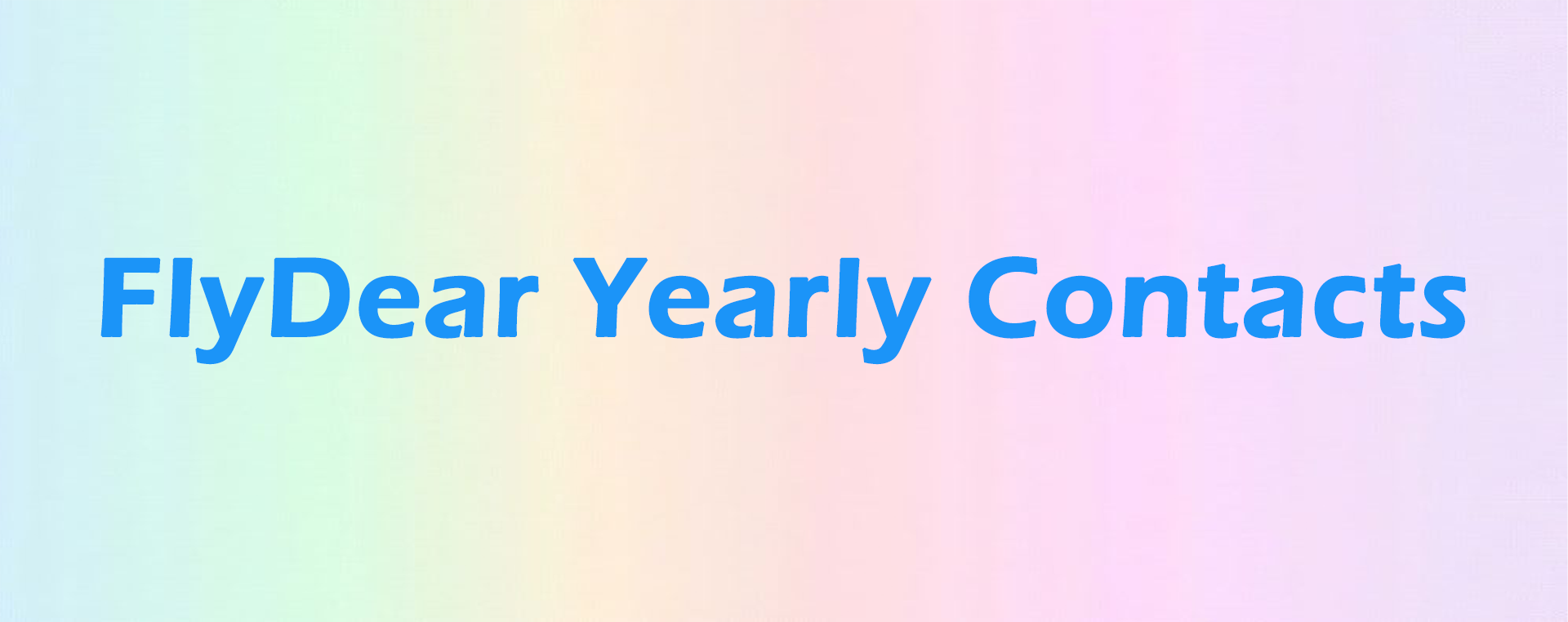 FlyDear Colored Contacts Yearly
