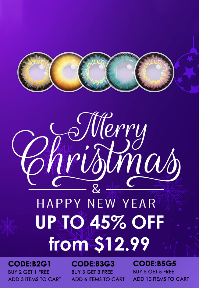 flydear colored contacts christmas sale