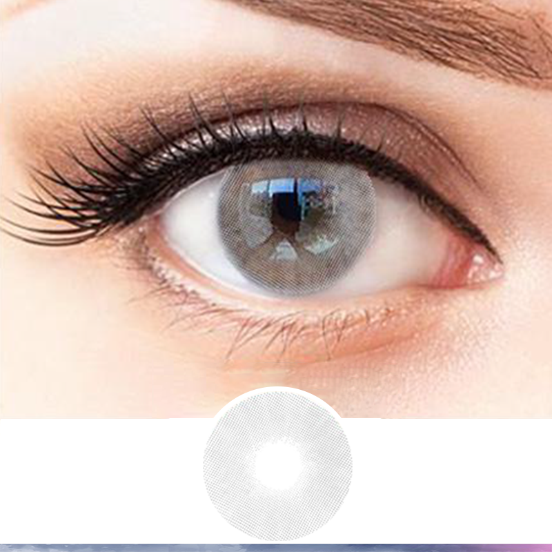 FlyDear Classical Crystal Grey colored contacts natural beautiful enlarge best lenses