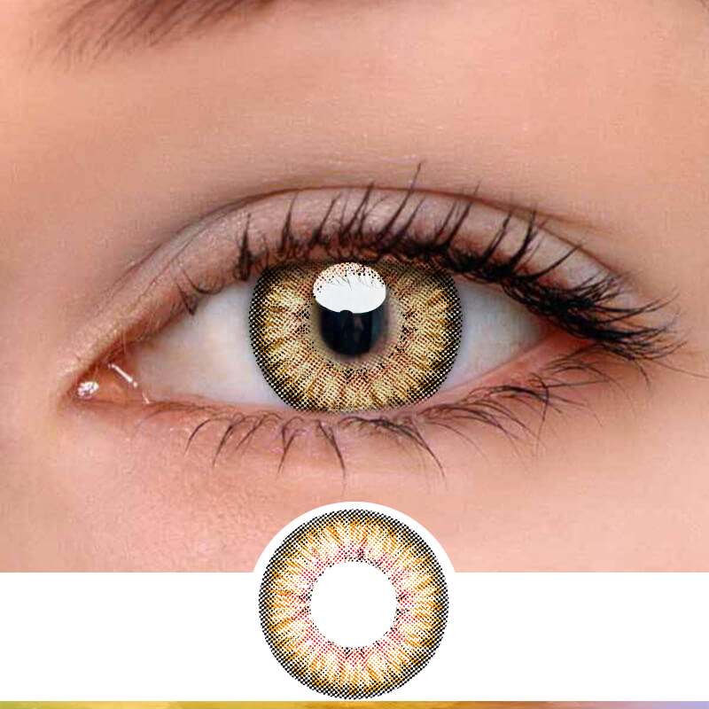 FlyDear Cosmo Brown colored contacts enlarge natural beautiful lenses best contacts