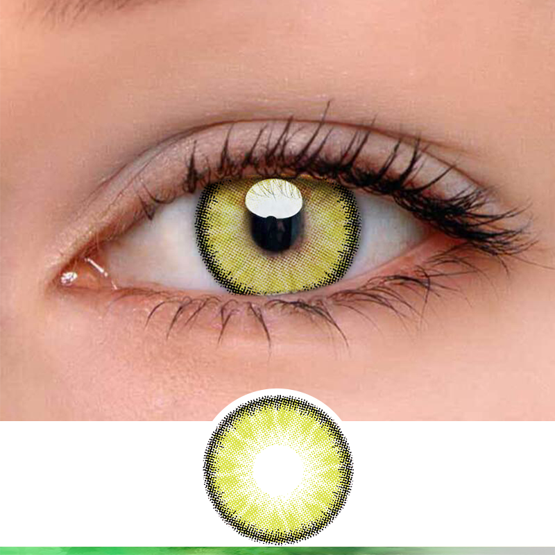 FlyDear Crystal Green colored contacts enlarge natural beautiful lenses best contacts