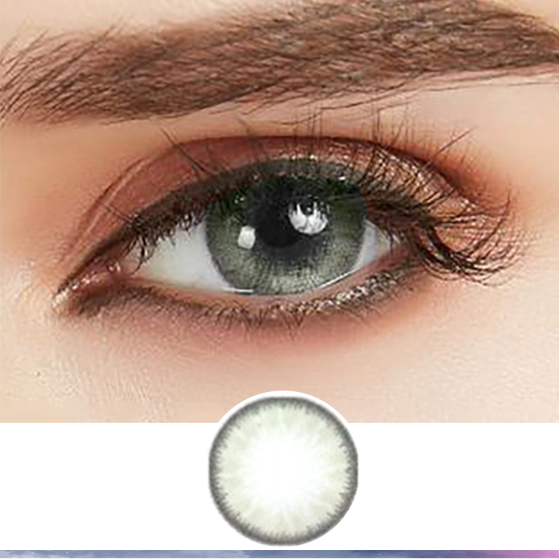 FlyDear Crystal Light Grey colored contacts enlarge natural beautiful lenses best contacts
