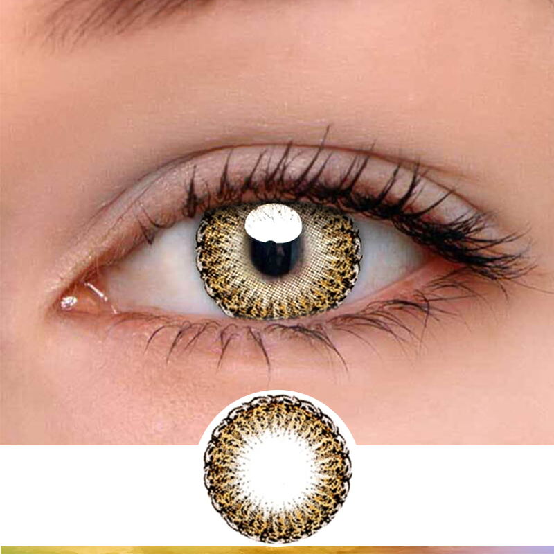 FlyDear Fresh Brown colored contacts enlarge natural beautiful lenses best contacts