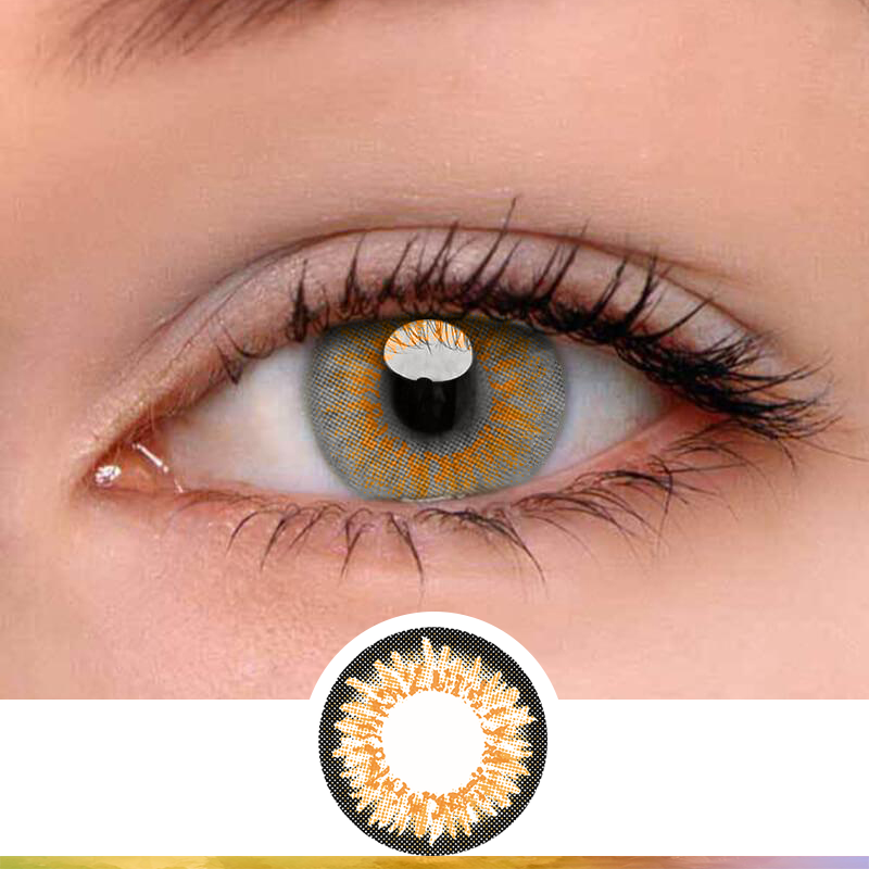 FlyDear Freshy Brown colored contacts enlarge natural beautiful lenses best contacts