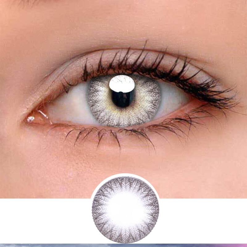 FlyDear Grace Grey colored contacts enlarge natural beautiful lenses best contacts
