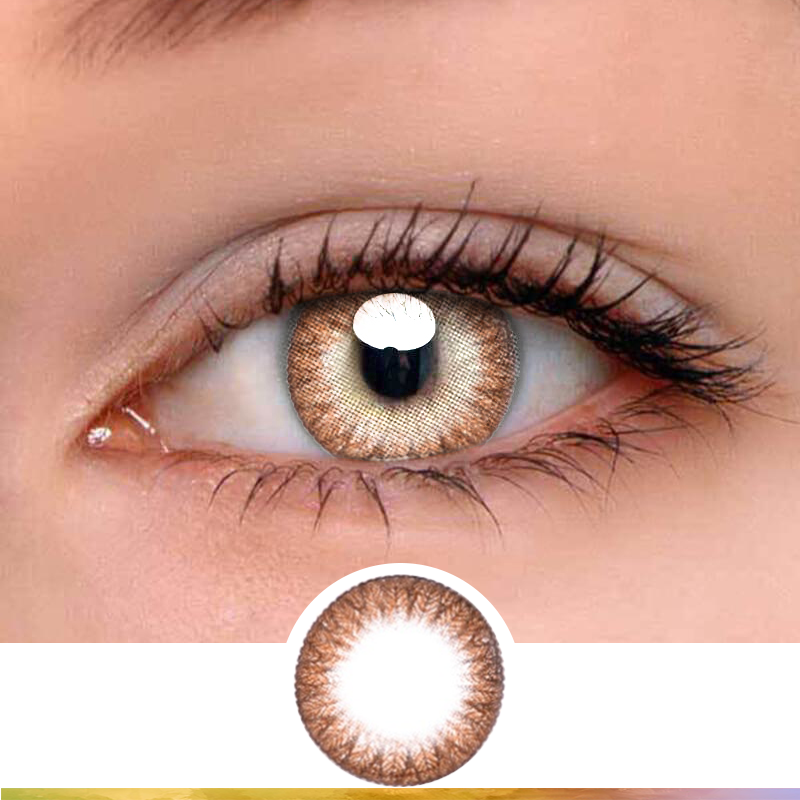 FlyDear Grace Brown colored contacts enlarge natural beautiful lenses best contacts
