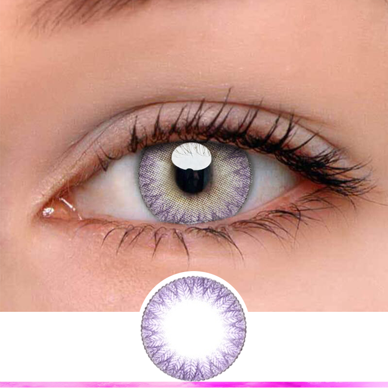 FlyDear Grace Violet colored contacts enlarge natural beautiful lenses best contacts