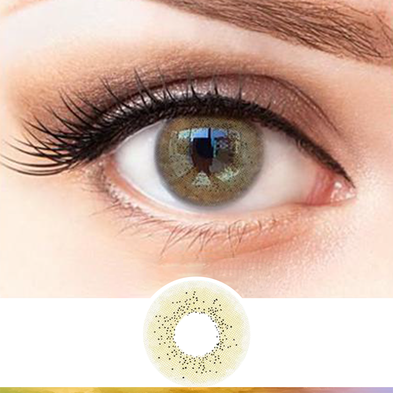 FlyDear Ocean Hazel colored contacts natural beautiful enlarge best lenses
