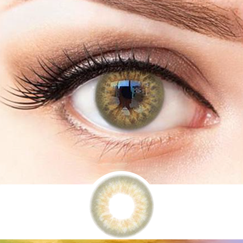 FlyDear Polar Brown colored contacts natural beautiful enlarge best lenses