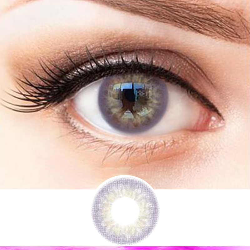 FlyDear Polar Purple colored contacts natural beautiful enlarge best lenses