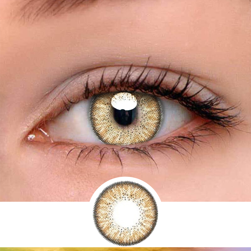 FlyDear Pury Brown colored contacts enlarge natural beautiful lenses best contacts