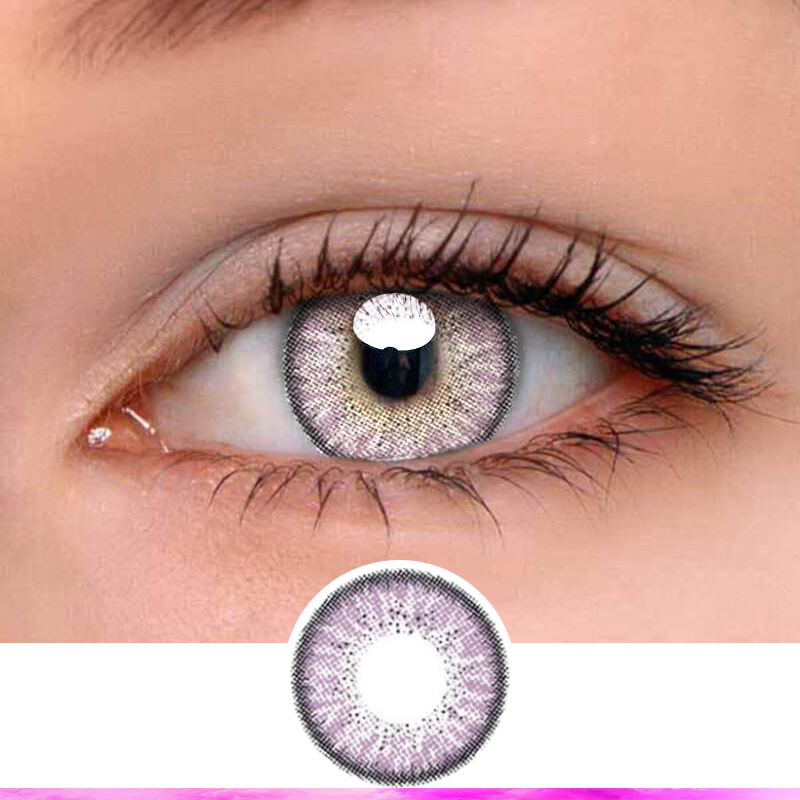 FlyDear Pury Violet colored contacts enlarge natural beautiful lenses best contacts