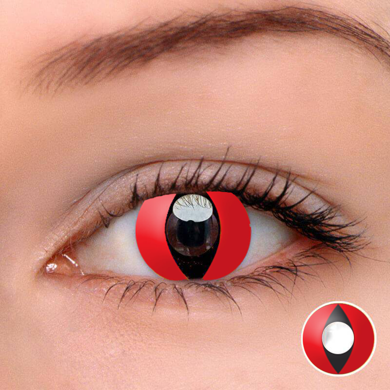 flydear colored contacts eye of sauron cosplay halloween party 