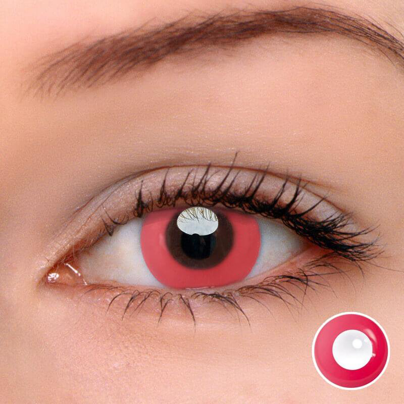 flydear colored contacts red ring cosplay halloween party