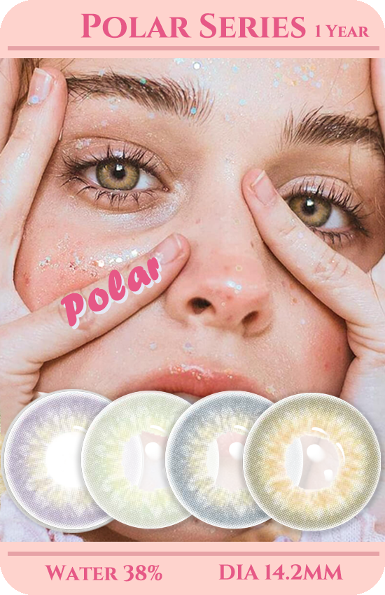 flydear colored contacts polar series natural look fancy color