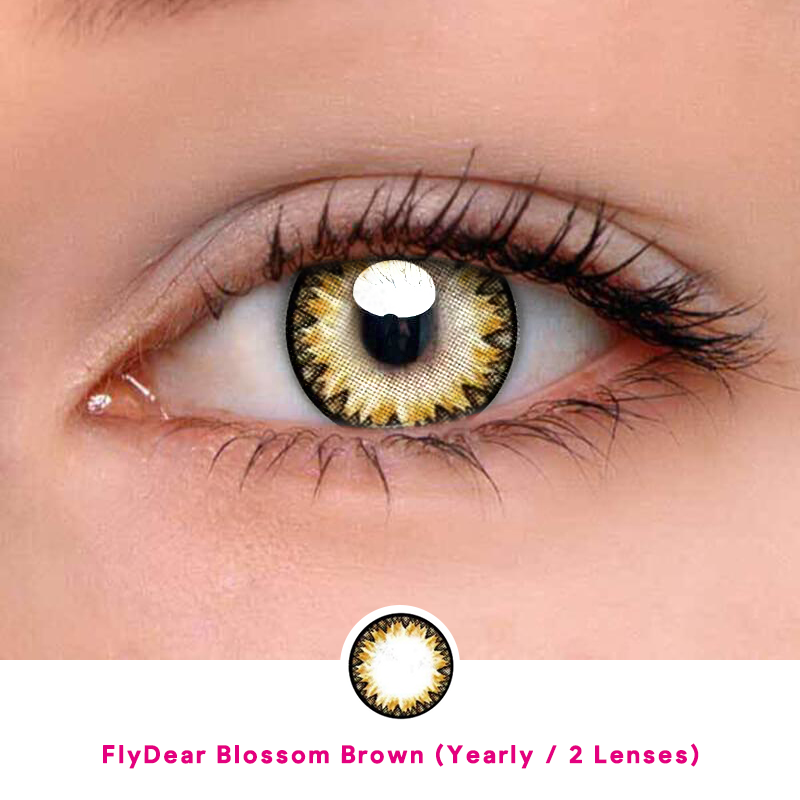 FlyDear Blossom Gold Brown (Yearly / 2 Lenses)