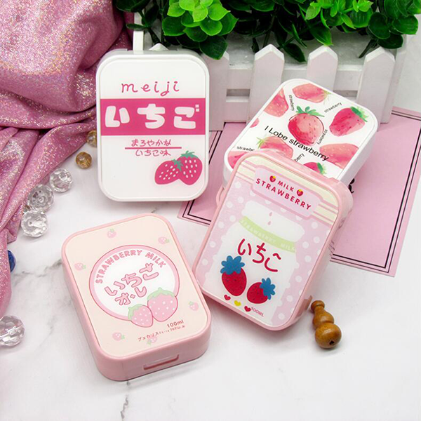 FlyDear Kawaii Strawberry II 2-in-1 Lens Case